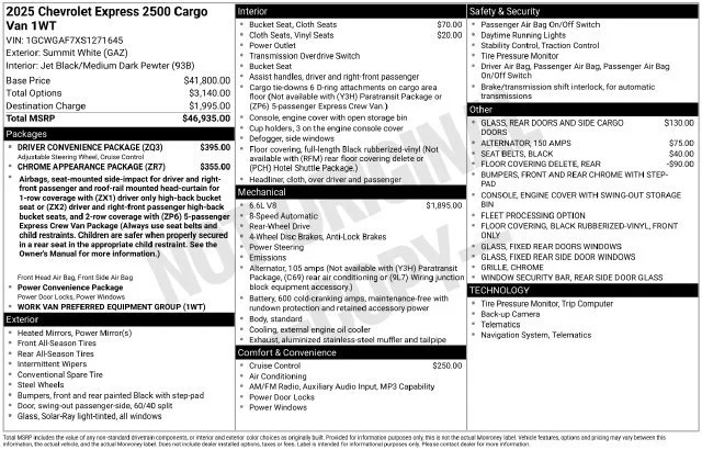 Used 2025 Summit White Chevrolet WT image 4