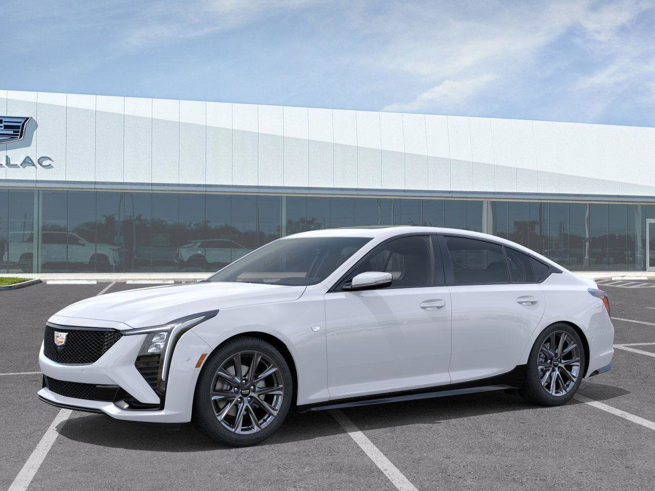 New 2026 Vibrant White Tricoat Cadillac Sport image 2