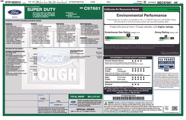 2021 Ford Super Duty F-250 Platinum