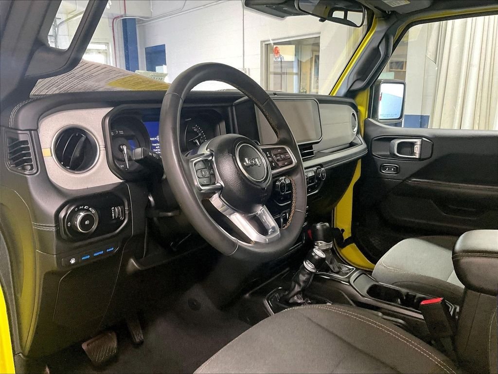 Used 2024 Yellow Jeep Sahara 4xe image 8