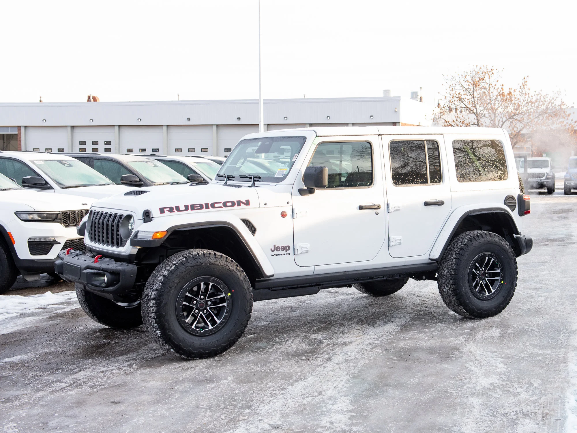 New 2026 White Jeep Rubicon X* 4 Door 4x4, 35 Inch Tires, Steel Bumpers image 2