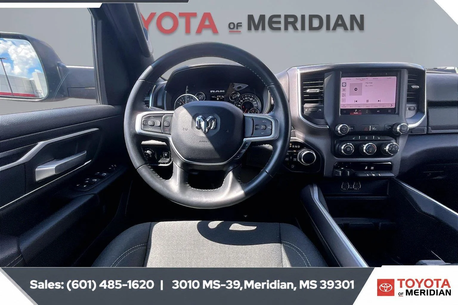 Used 2024 Diamond Black Crystal Pearlcoat Ram Big Horn image 5