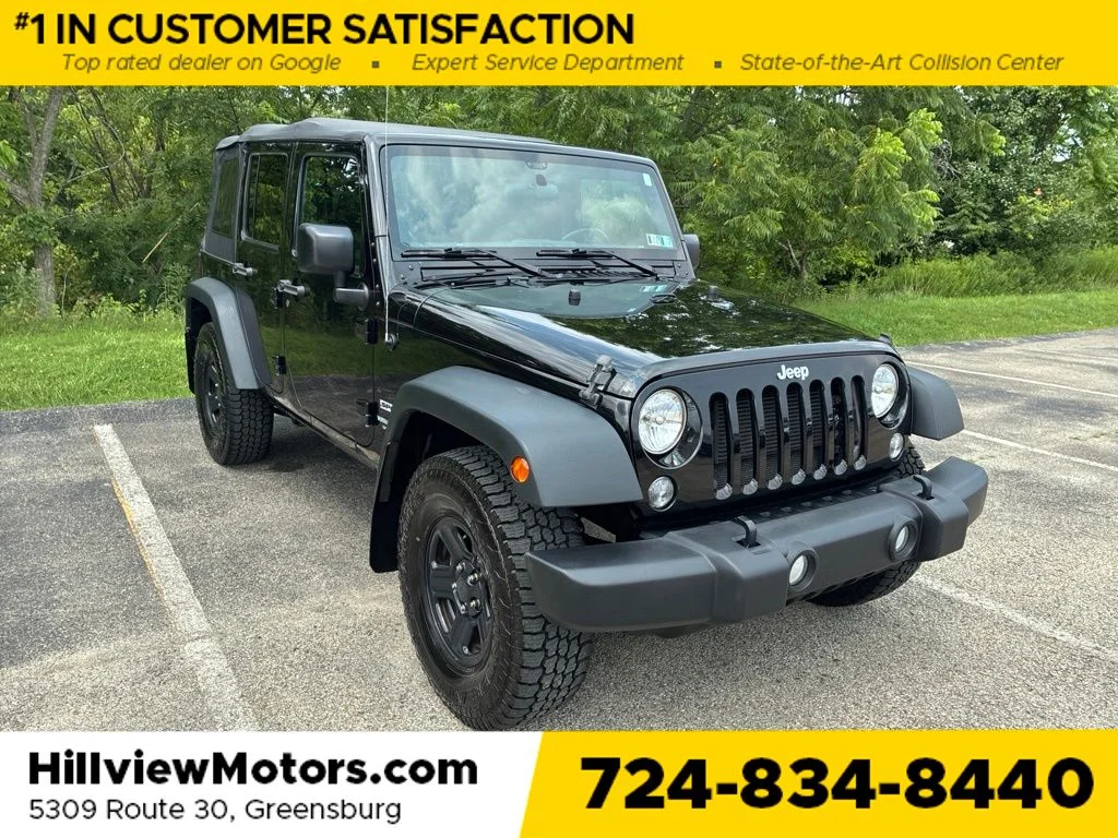 Certified Used 2016 Black Clearcoat Jeep Unlimited Sport image 9