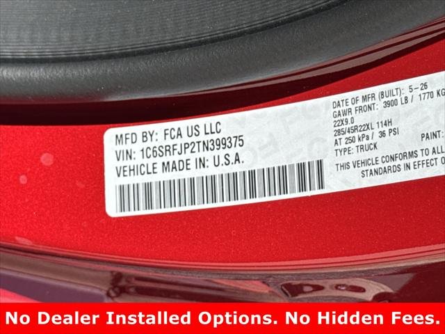 New 2026 Molten Red Pearl-Coat Exterior Paint RAM LARAMIE image 19