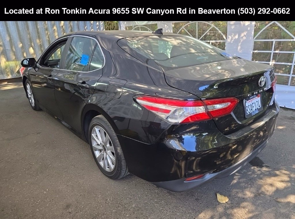 Used 2020 Midnight Black Metallic Toyota LE image 4