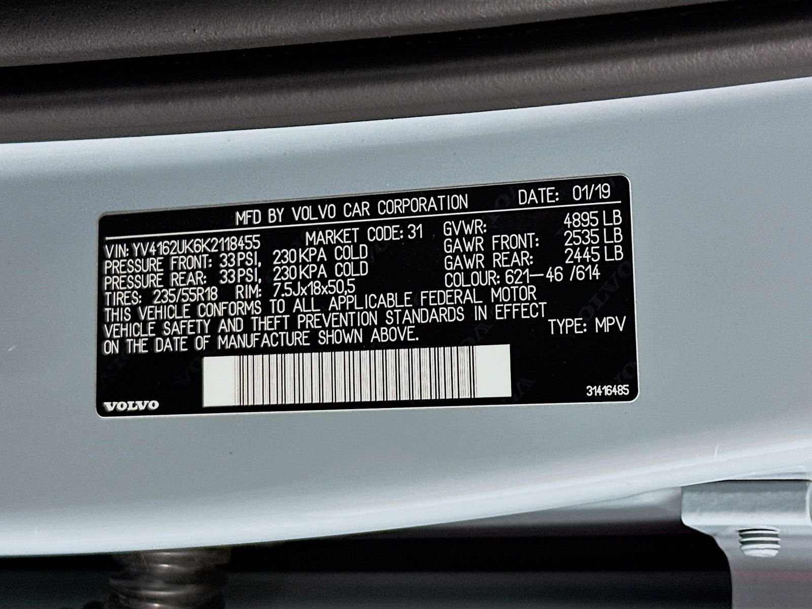 Used 2019 Amazon Blue Volvo Momentum image 31