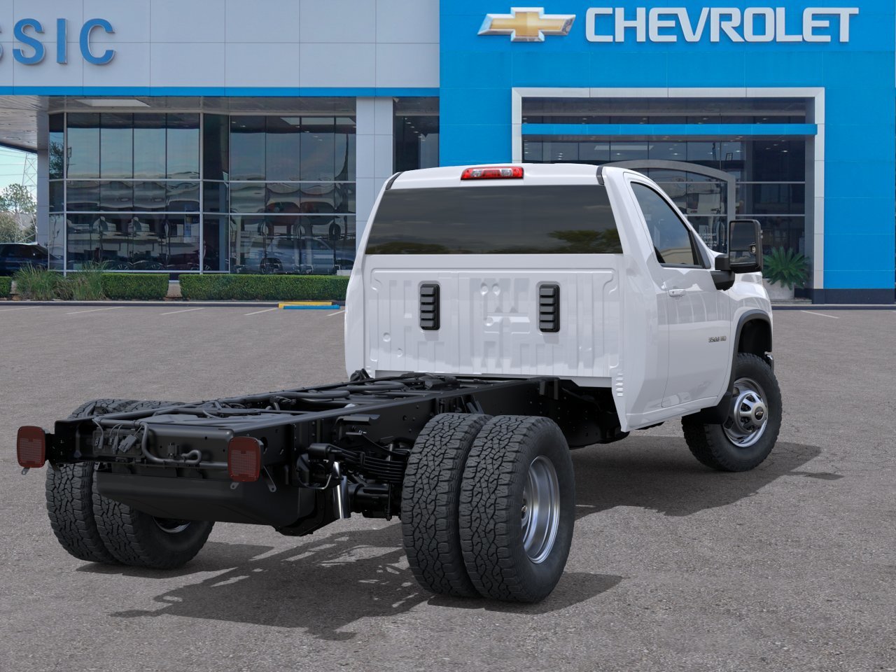 2026 Chevrolet Silverado 3500 HD Chassis Cab Work Truck White at Classic Elite Chevrolet Hwy 6