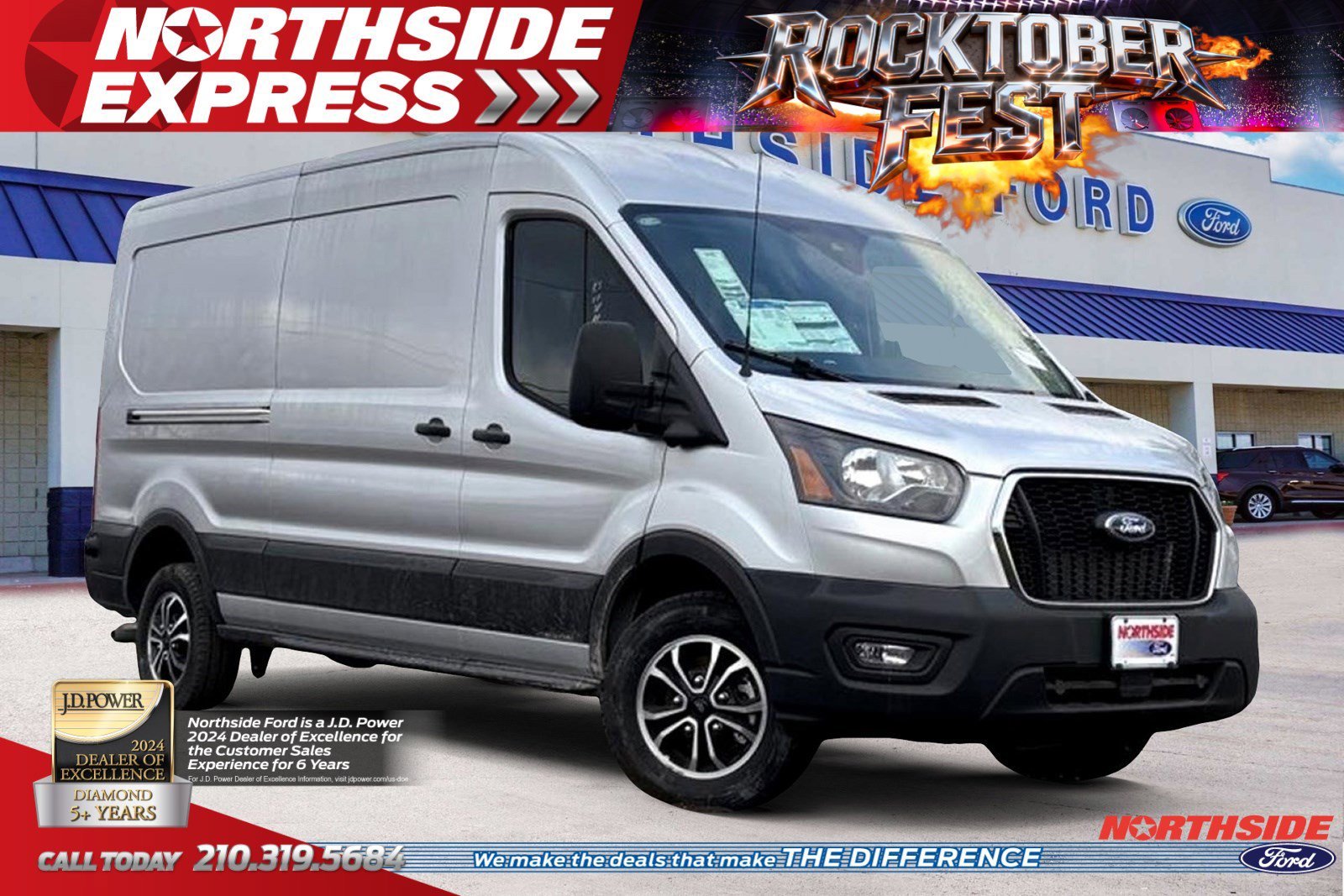 New 2024 Ford Transit Cargo Van T150 MED RF RWD Full-size Cargo