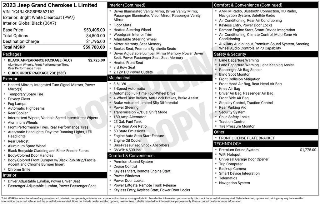 Used 2023 Bright White Clearcoat Jeep Limited image 4