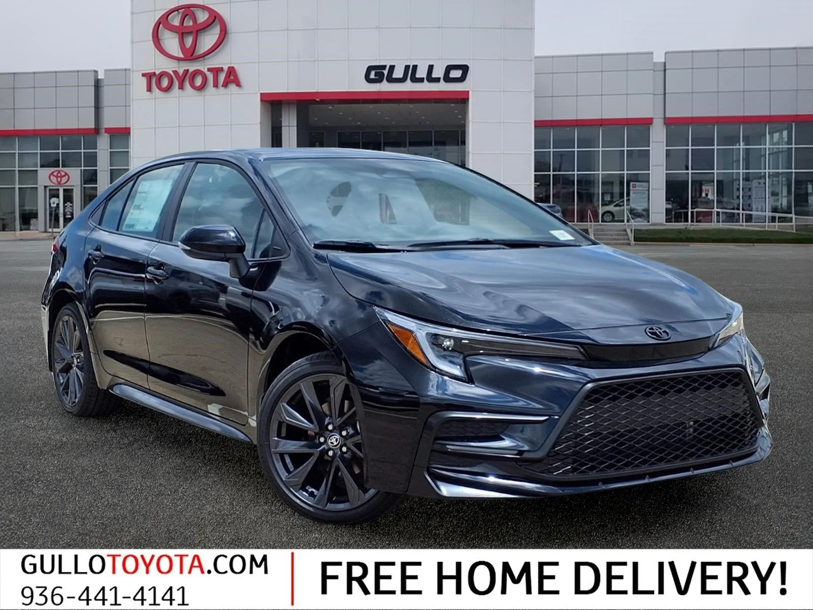 New 2026 Black Toyota SE image 1
