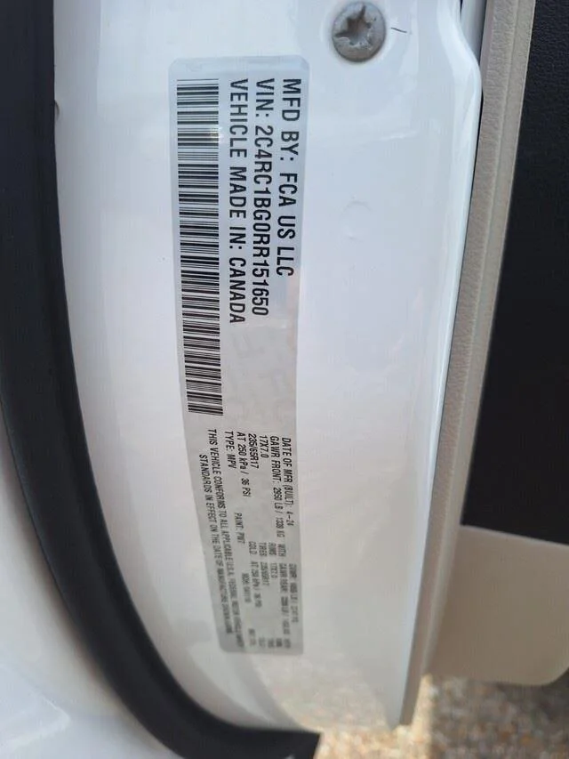 Used 2024 Bright White Clearcoat Chrysler Touring L image 33