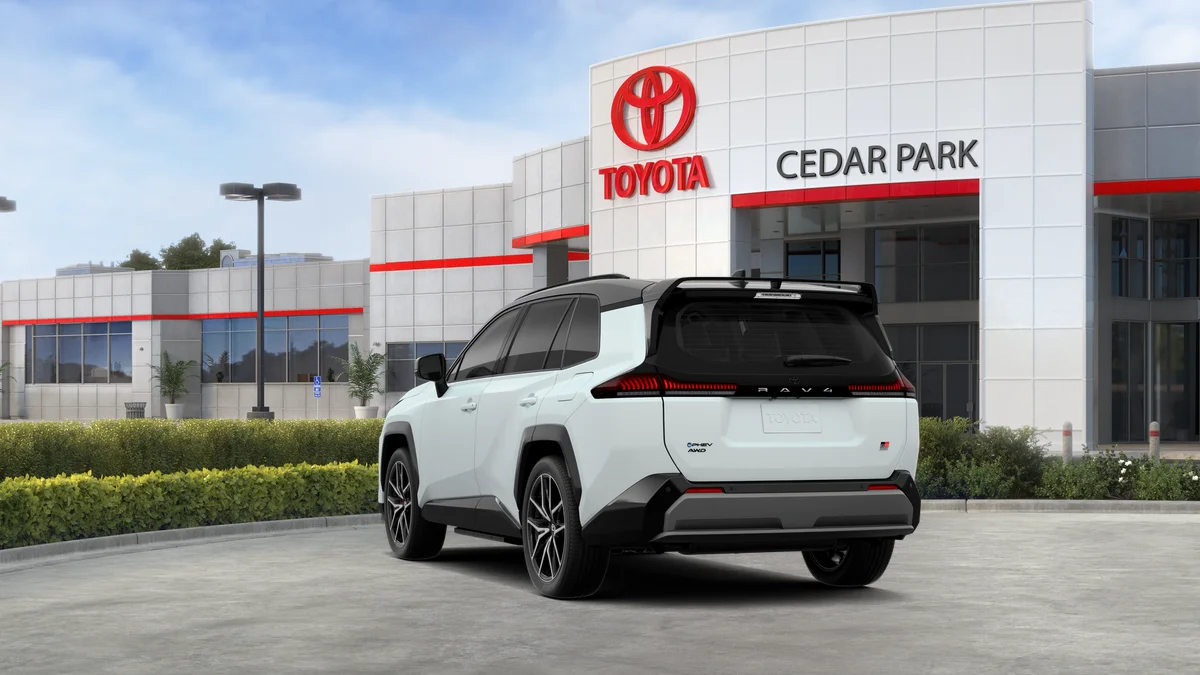 New 2026 Wind Chill Pearl with Midnight Black Metallic roof Toyota GR SPORT image 7
