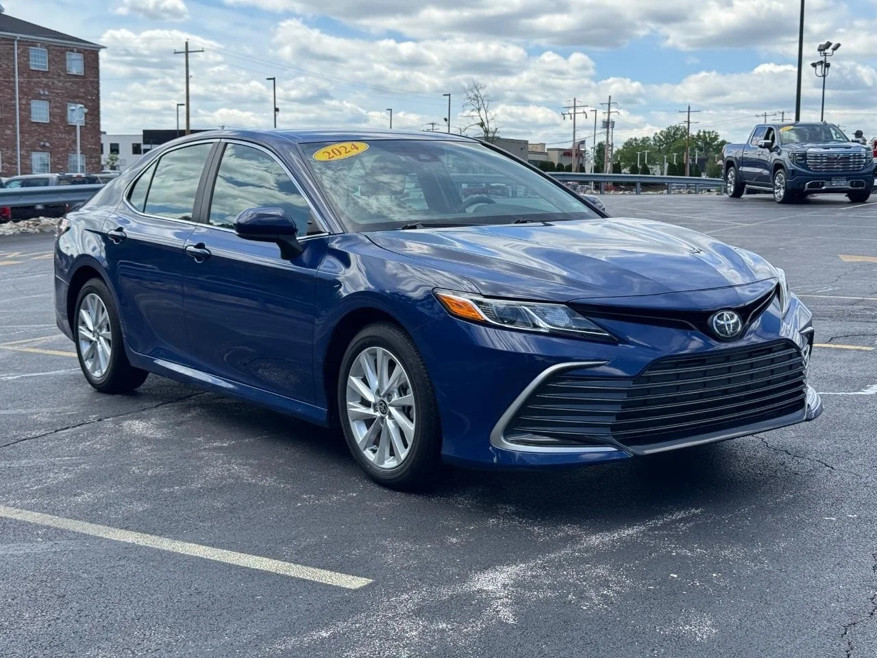 Used 2024 Reservoir Blue Toyota LE image 2