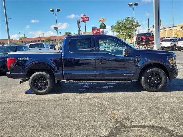 Used 2024 Blue Ford XLT 4x4 SuperCrew Cab 5.5 ft. box 145 in. WB image 5