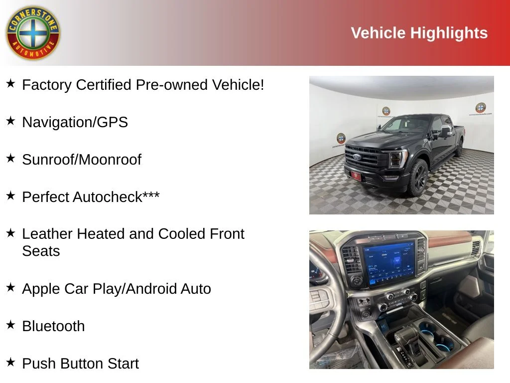 Used 2021 Ford F-150 Lariat with VIN 1FTFW1E5XMFA34260 for sale in Elk River, Minnesota