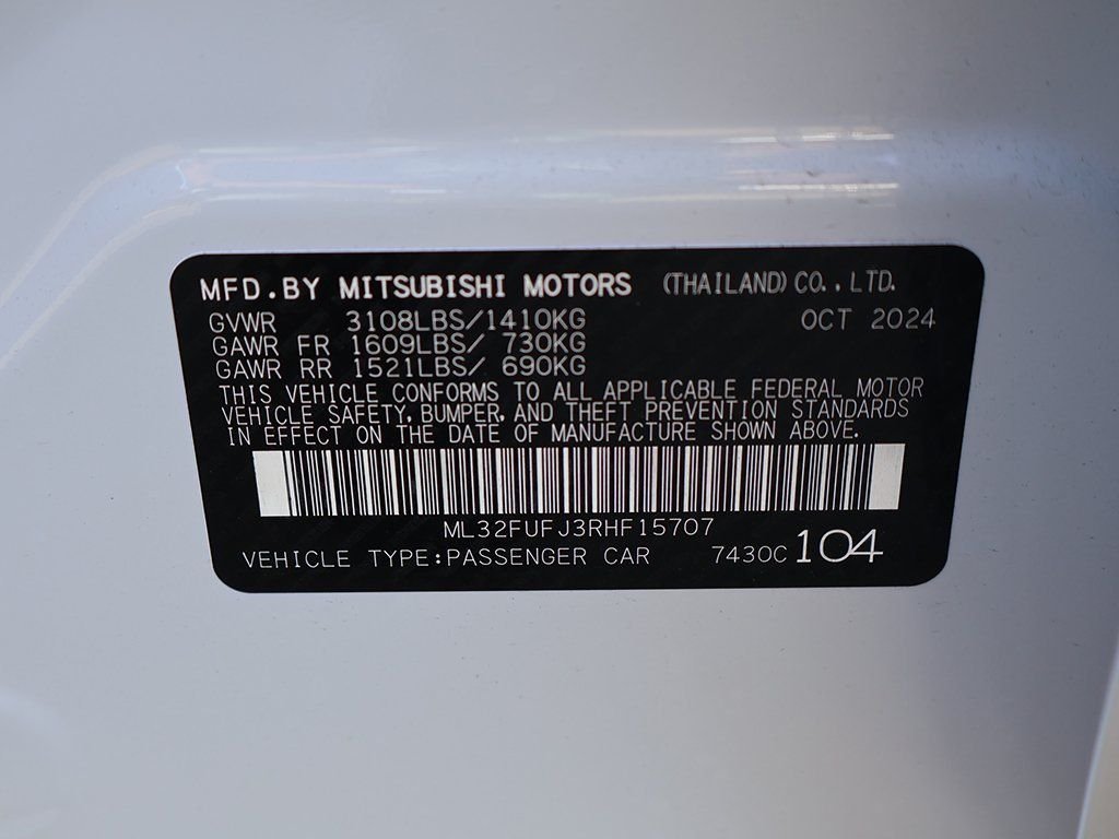 2024 Mitsubishi Mirage G4 ES - Photo 51