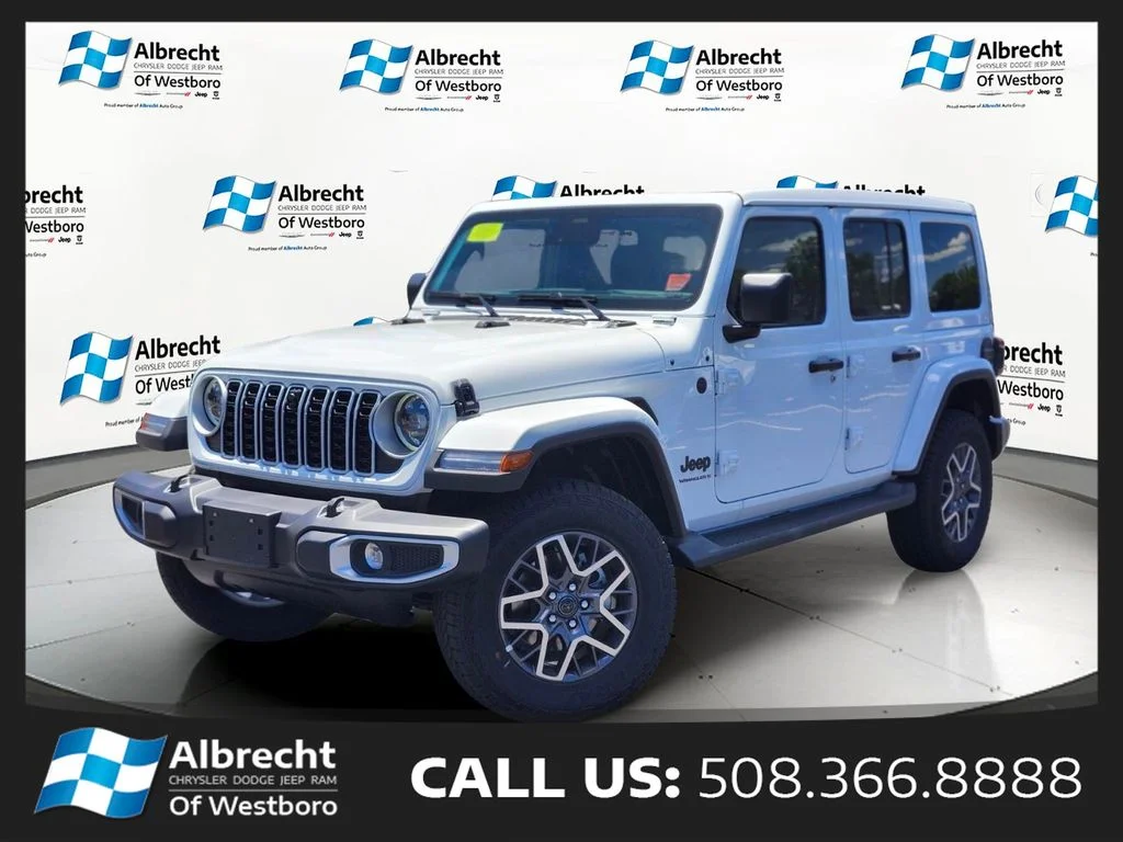 New 2026 Bright White Clear-Coat Exterior Paint Jeep Sahara image 1