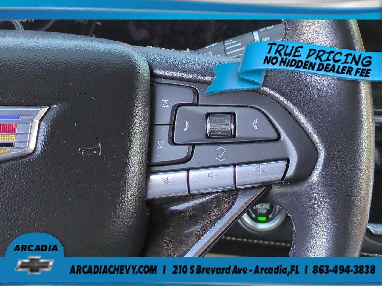 Used 2023 Dark Moon Blue Metallic Cadillac 4WD Premium Luxury image 26