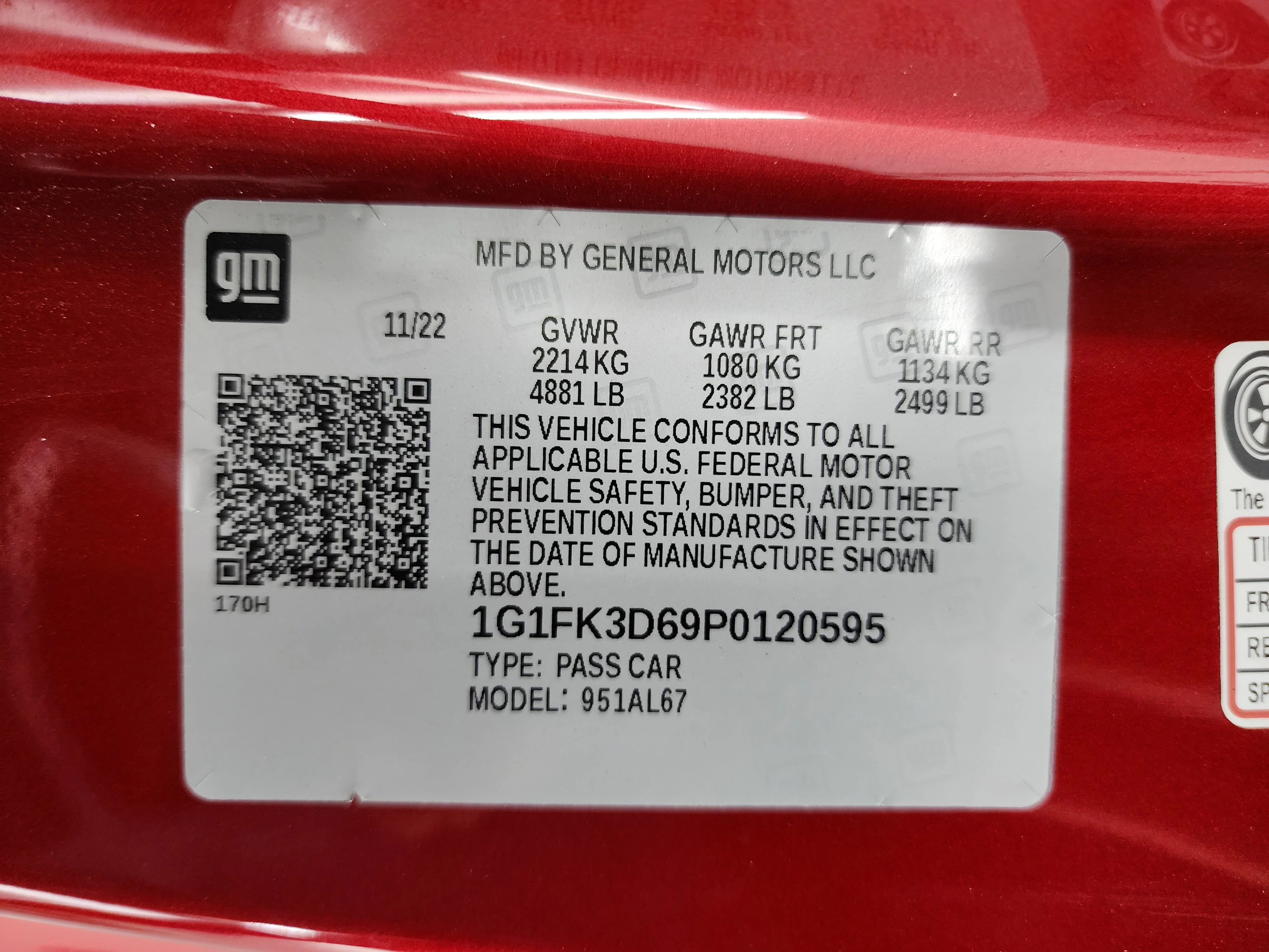 Used 2023 Radiant Red Tintcoat Chevrolet ZL1 image 61