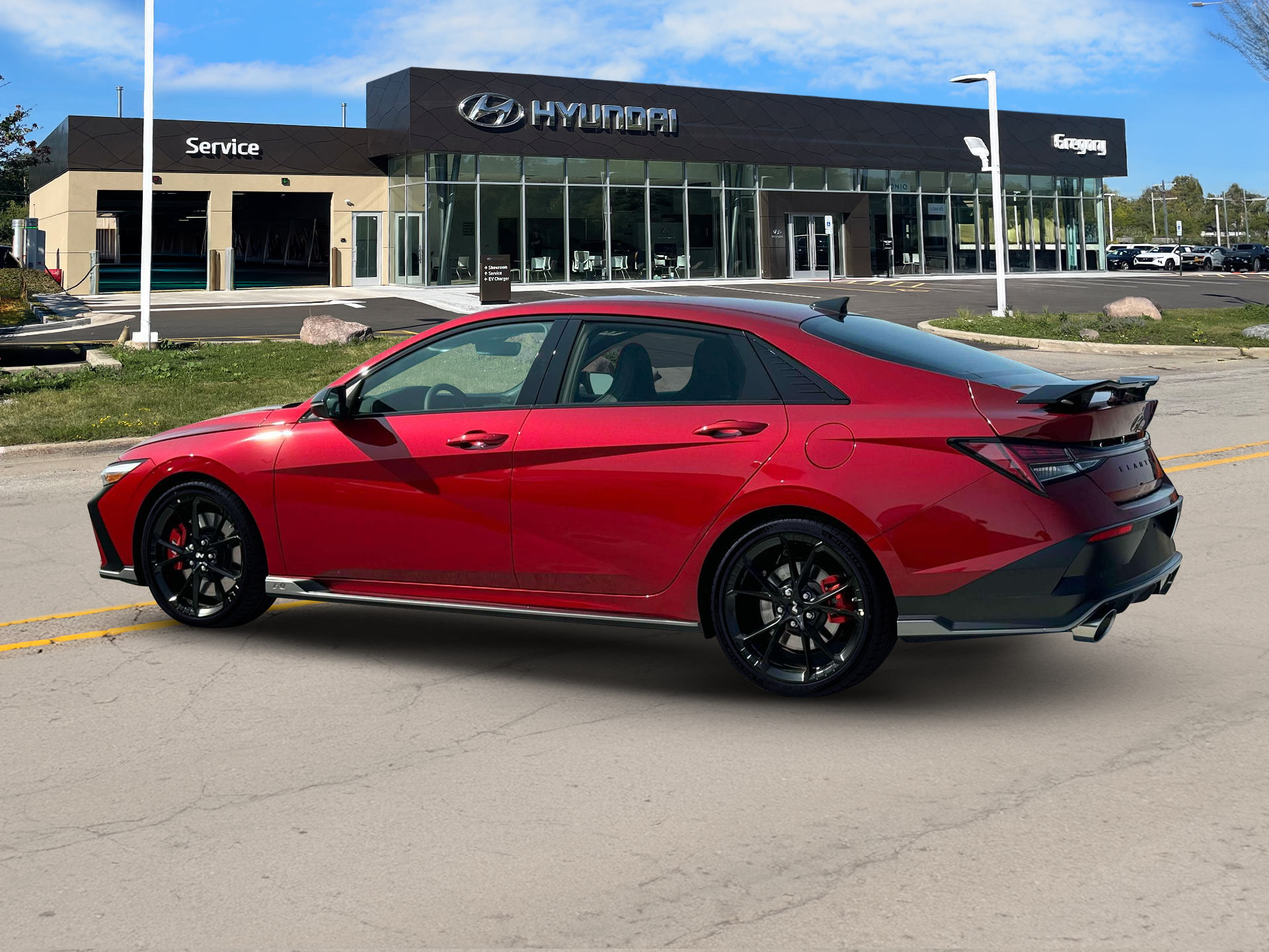 New 2025 Red Hyundai Sedan image 4