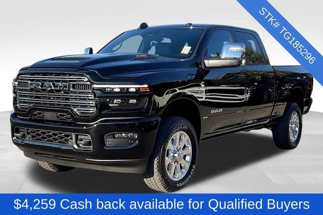 New 2026 Diamond Black Crystal Pearl-Coat Exterior Paint RAM Laramie image 2