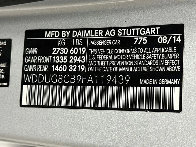 Pre-Owned 2015 Mercedes-Benz S 550