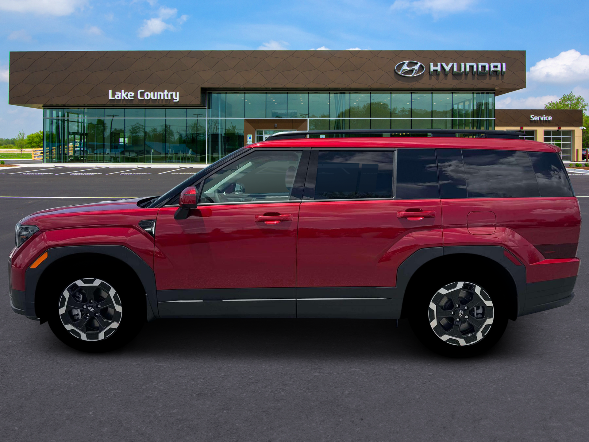 New 2026 Red Hyundai SEL AWD image 3