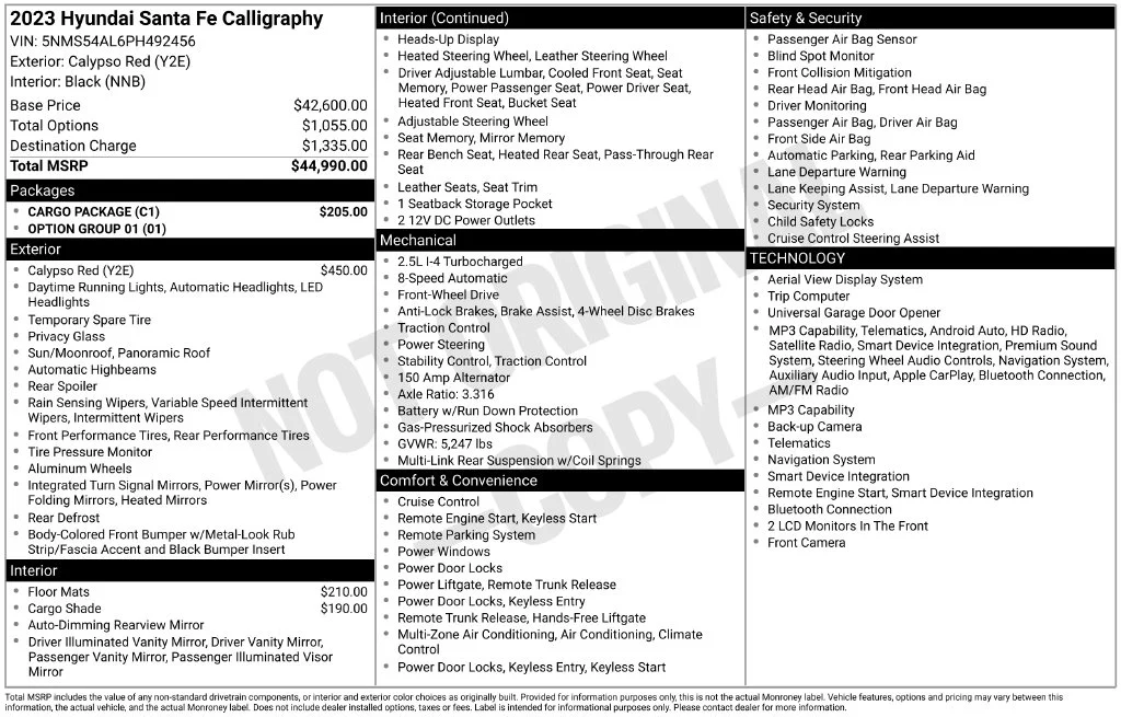 Certified Used 2023 Red Hyundai Calligraphy image 44