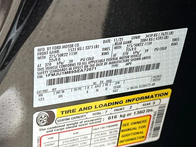 New 2025 Gray Metallic Ford Platinum image 21