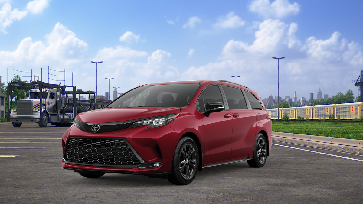 Red (Ruby Flare Pearl) 2026 Toyota Sienna XSE 7-Passenger AWD Minivan All-Wheel Drive