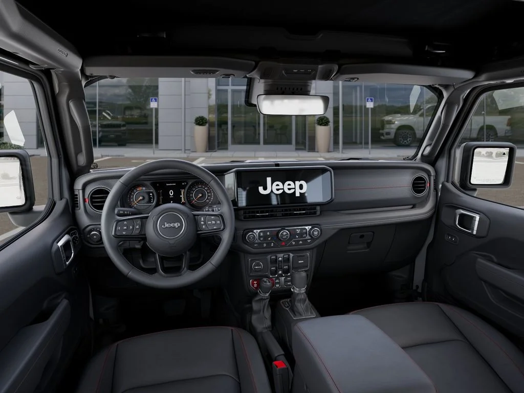 New 2025 Bright White Clear-Coat Exterior Paint Jeep Rubicon image 15