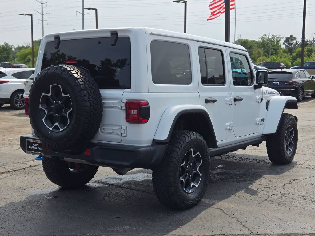 Used 2022 White Jeep Unlimited Rubicon 4xe image 16