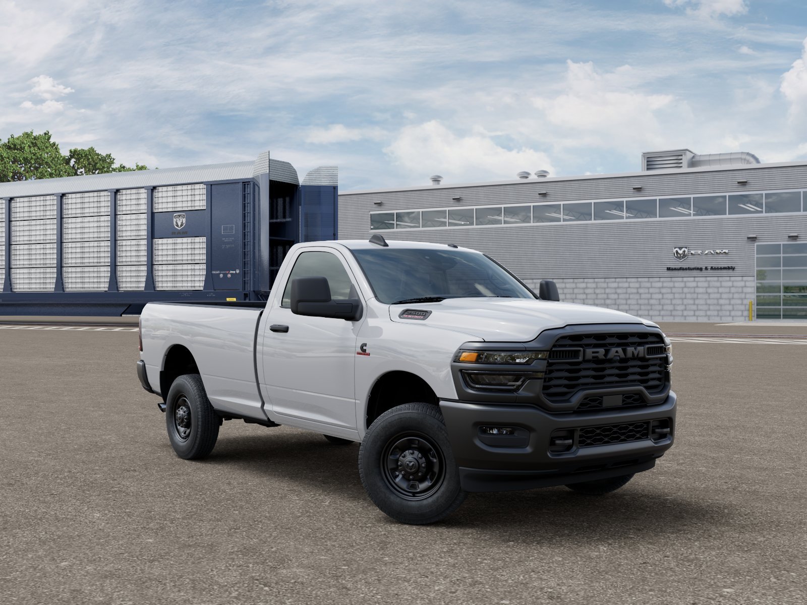 New 2026 Bright White Clear-Coat Exterior Paint RAM TRADESMAN image 3