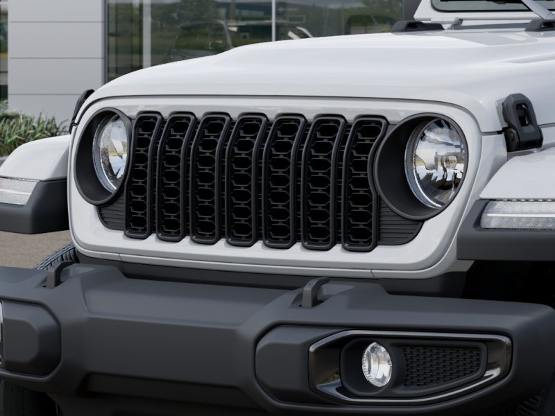 New 2025 Bright White Clear-Coat Exterior Paint Jeep Sport S Dark Sky Edition image 32