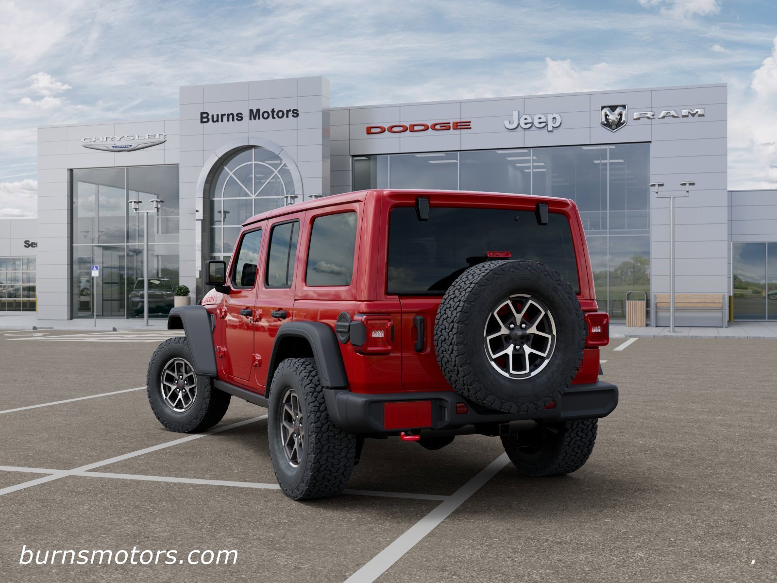 New 2026 Firecracker Red Clear-Coat Exterior Paint Jeep Rubicon 4-Door image 3