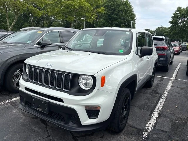 Used 2022 Alpine White Clearcoat Jeep Sport image 2