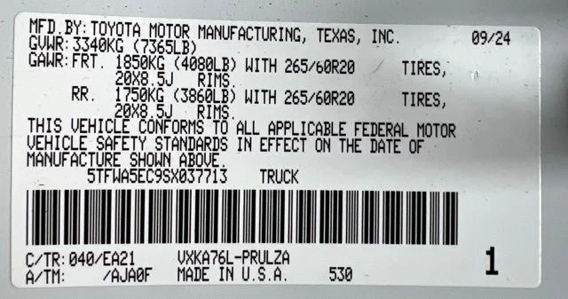 Used 2025 White Toyota Limited image 59