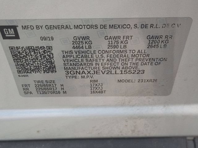 Used 2020 SILVER ICE METALLIC Chevrolet LT image 34