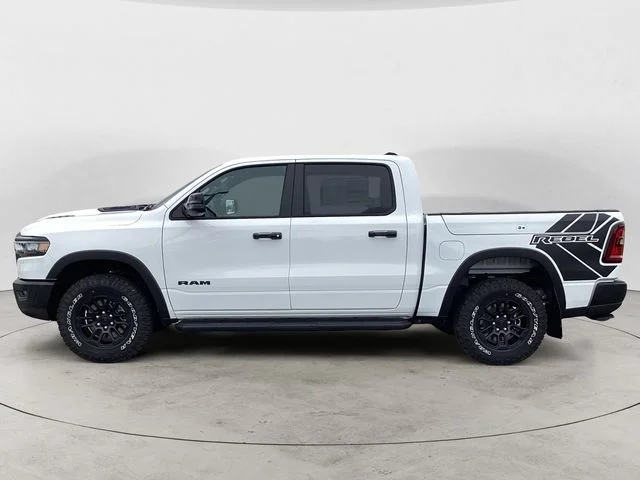 New 2026 Bright White Clearcoat Ram REBEL CREW CAB 4X4 5