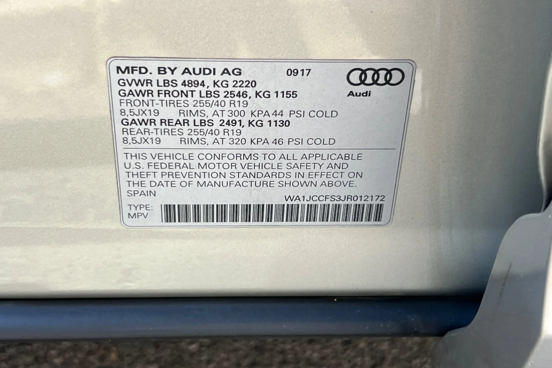 Used 2018 Cuvee Silver Metallic Audi Premium Plus image 30