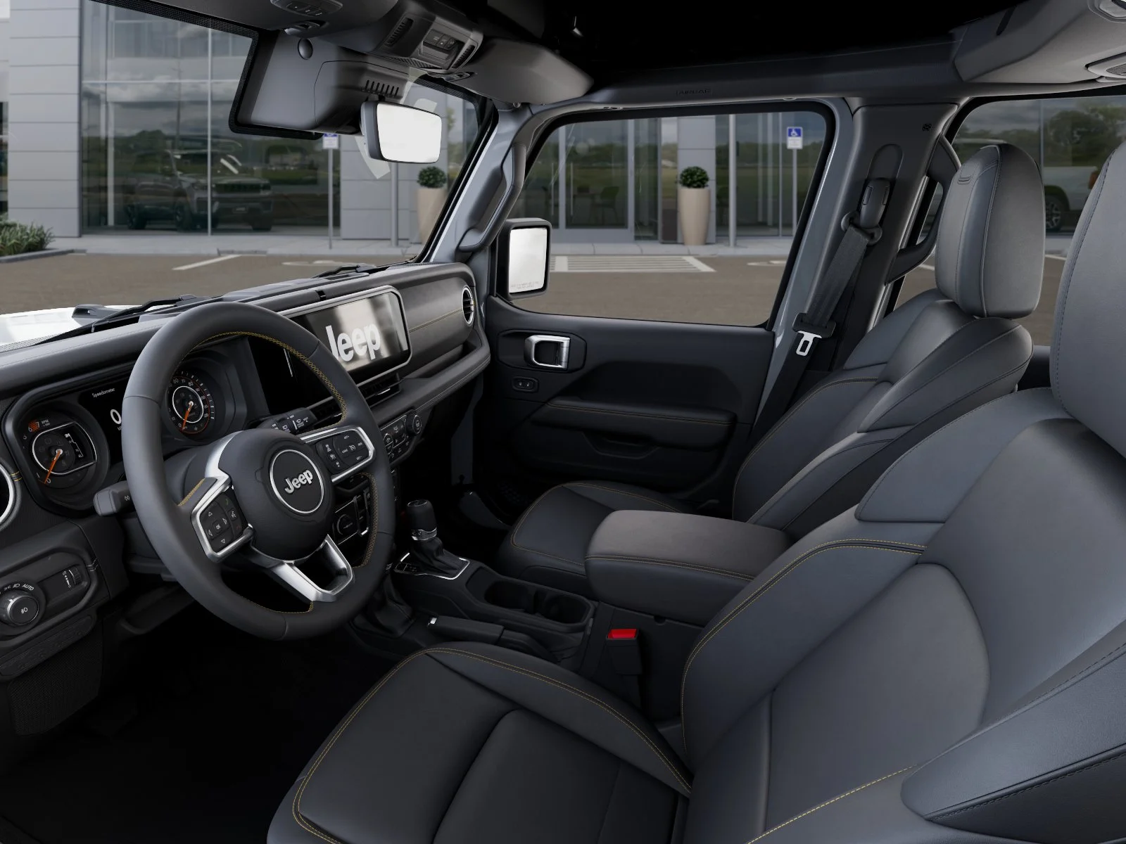 New 2026 Bright White Clear-Coat Exterior Paint Jeep Sahara image 75