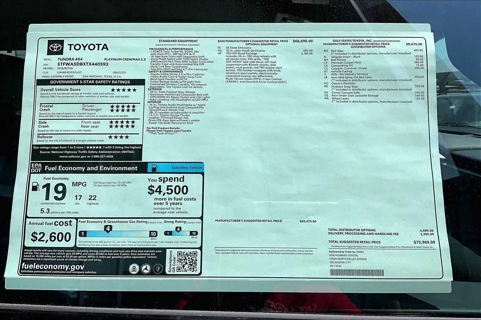 New 2026 Lunar Rock Toyota Platinum image 19