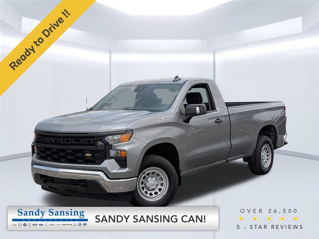Used 2025 Sterling Gray Metallic Chevrolet WT image 1