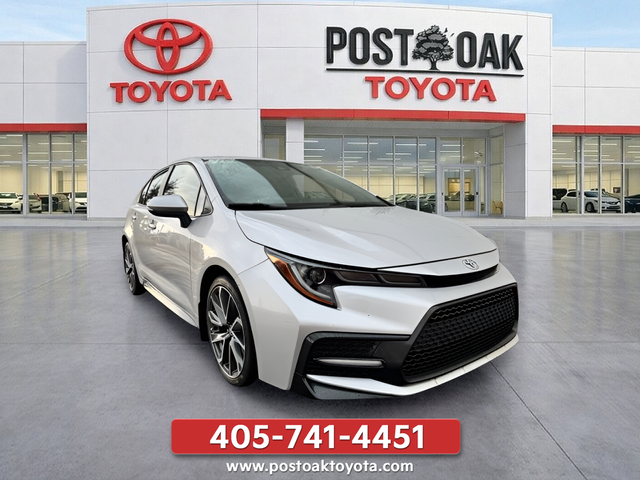 Used 2021 Toyota Corolla SE with VIN 5YFS4MCE7MP073423 for sale in Midwest City, OK