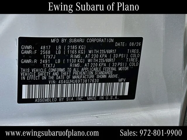 New 2026 CRYSTAL WHITE PEARL Subaru Wilderness image 32