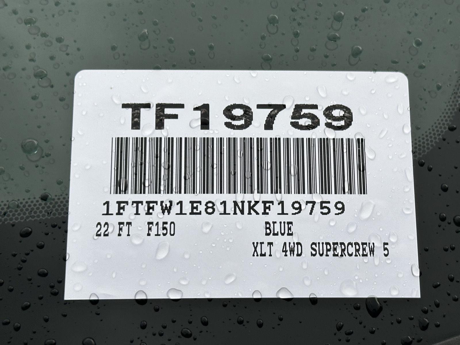 Used 2022 Antimatter Blue Metallic Ford XLT image 15
