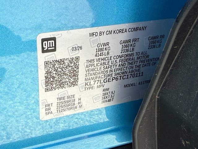 New 2026 Marina Blue Metallic Chevrolet 1RS image 18