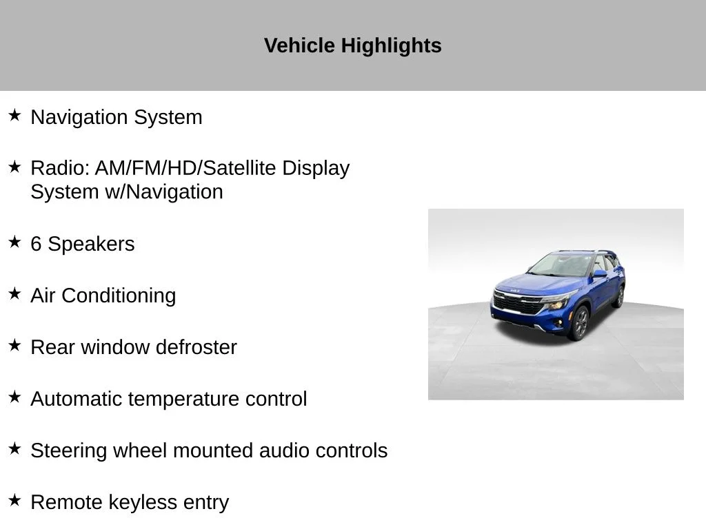 Certified Used 2024 Blue Kia S image 14