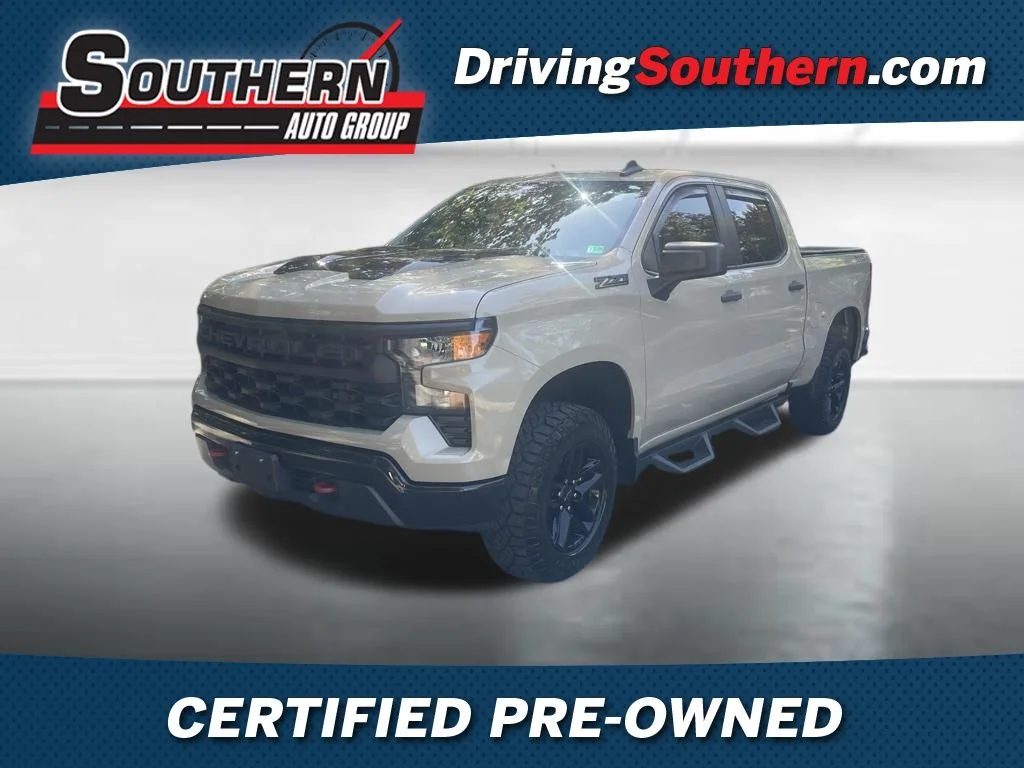 Used 2023 Sand Dune Metallic Chevrolet Custom Trail Boss image 1