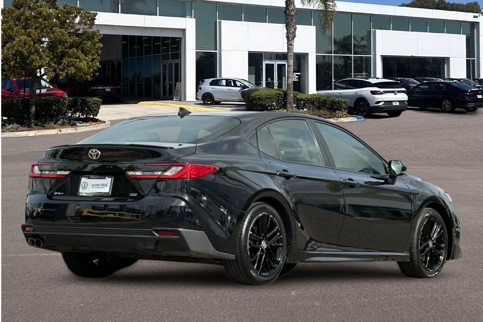 Used 2025 Midnight Black Metallic Toyota SE image 3